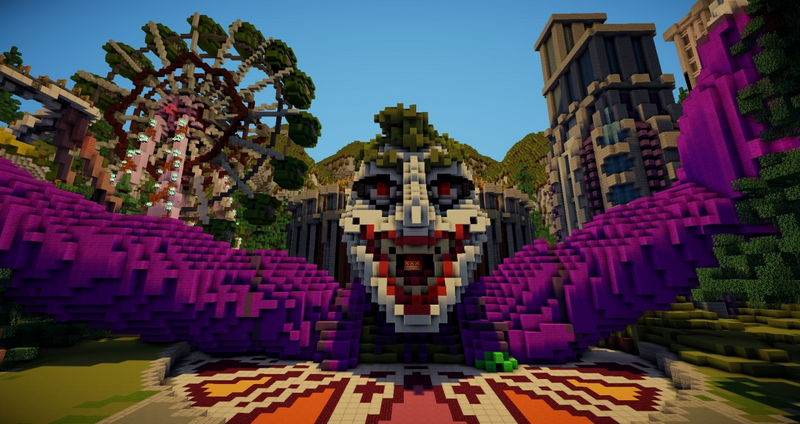 Illustration for article titled The Minecraft Server Where You're Greeted by The Joker